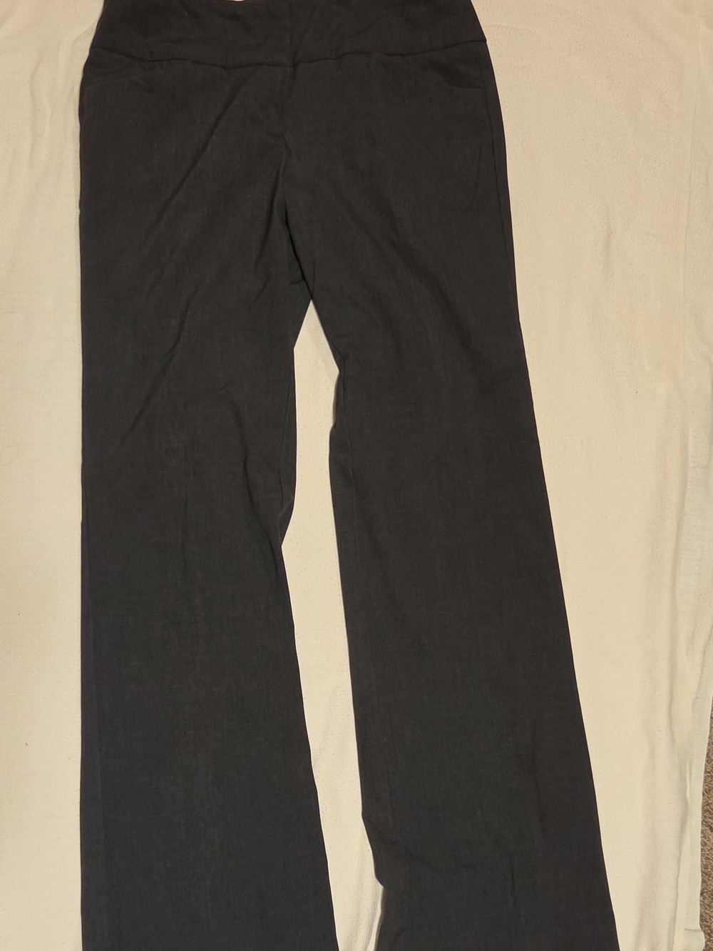 Memoir Women's Black Solid Dress Pants Flat Front Zip Hook & Eye Size 6 Reg